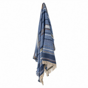 Toscana Throw - Blue, Recycled Cotton