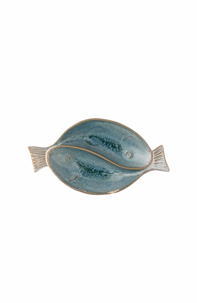 Mei Serving Plate - Blue, Stoneware