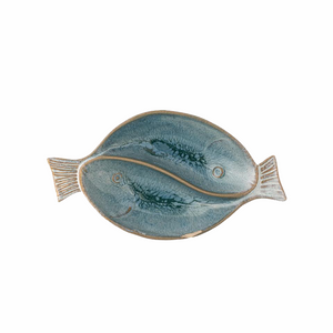 Mei Serving Plate - Blue, Stoneware