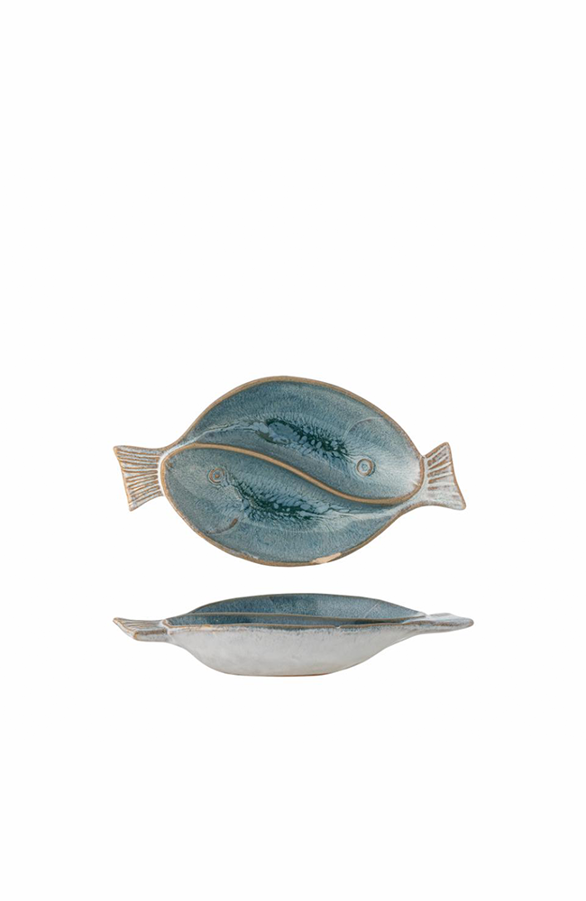 Mei Serving Plate - Blue, Stoneware
