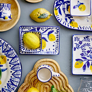 Maxima Plate - Blue, Stoneware Lge