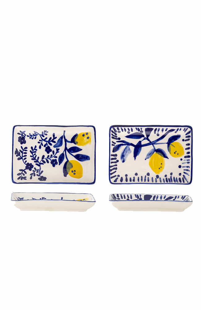 Maxima Plate - Blue, Stoneware Lge