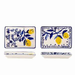 Maxima Plate - Blue, Stoneware Lge