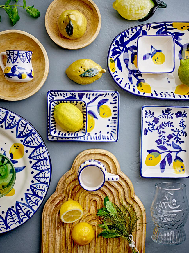 Maxima Serving Plate - Blue, Stoneware