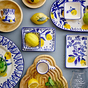 Maxima Serving Plate - Blue, Stoneware