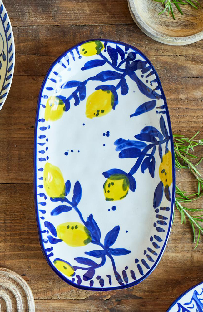 Maxima Serving Plate - Blue, Stoneware