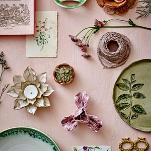 Jasper Plate - Green, Stoneware