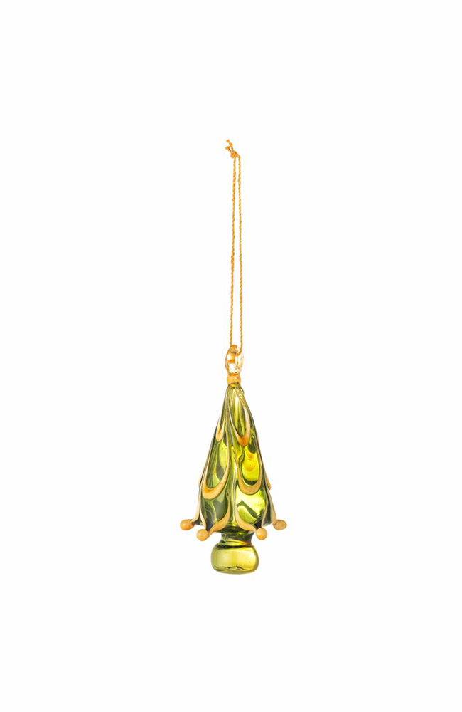 Cherlyn Ornament - Green Glass Multi