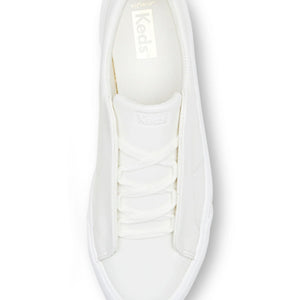 Remi Leather Trainer - Snow White