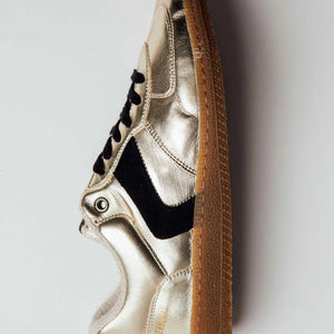 Cracking Sneakers - Sora Lame/Serraje Oro/Negro