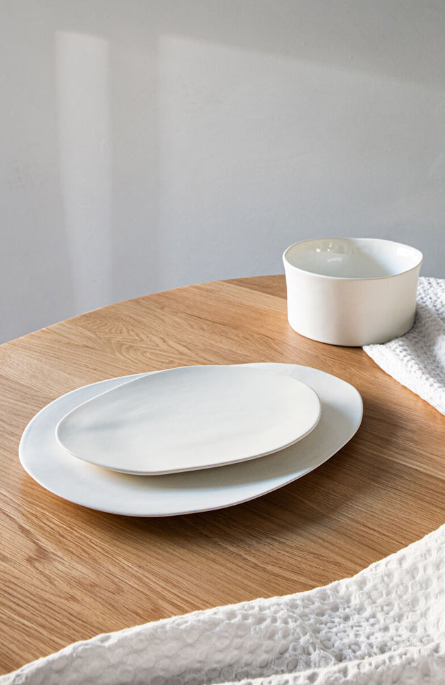 Yuki Platter White Matte - Large