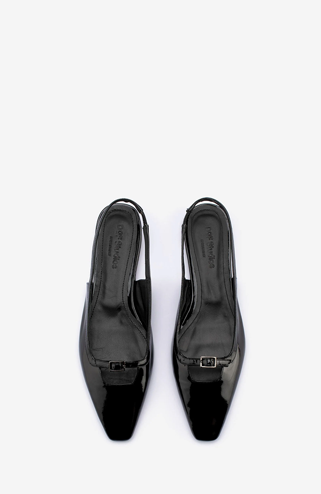 Paulina Flats - Black Patent