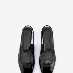 Paulina Flats - Black Patent