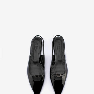 Paulina Flats - Black Patent