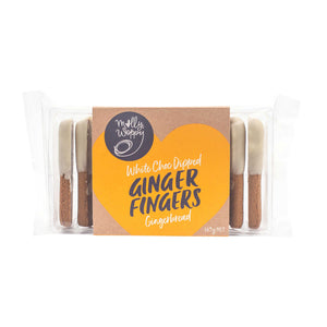 White Chocolate Dipped Ginger Fingers
