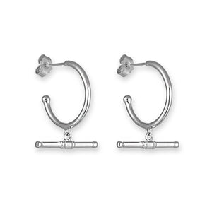 Anchor Earrings - Silver