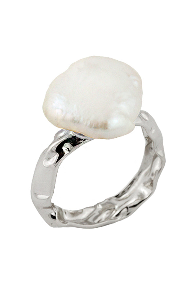 Rockpool Pearl Ring - Silver
