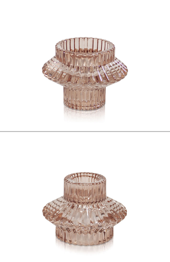 Aida vintage candle holder - Champagne