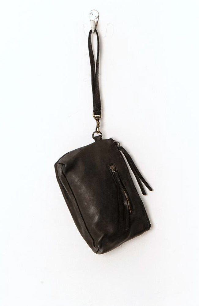 Small Essential Leather Pouch - Black