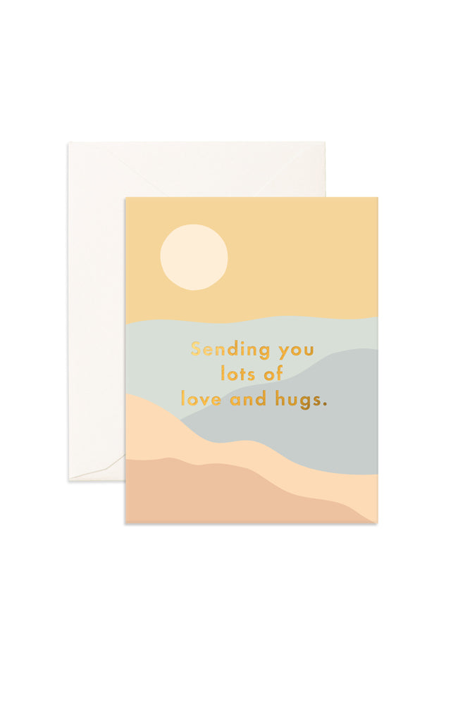 Love & Hugs Sunrise Card