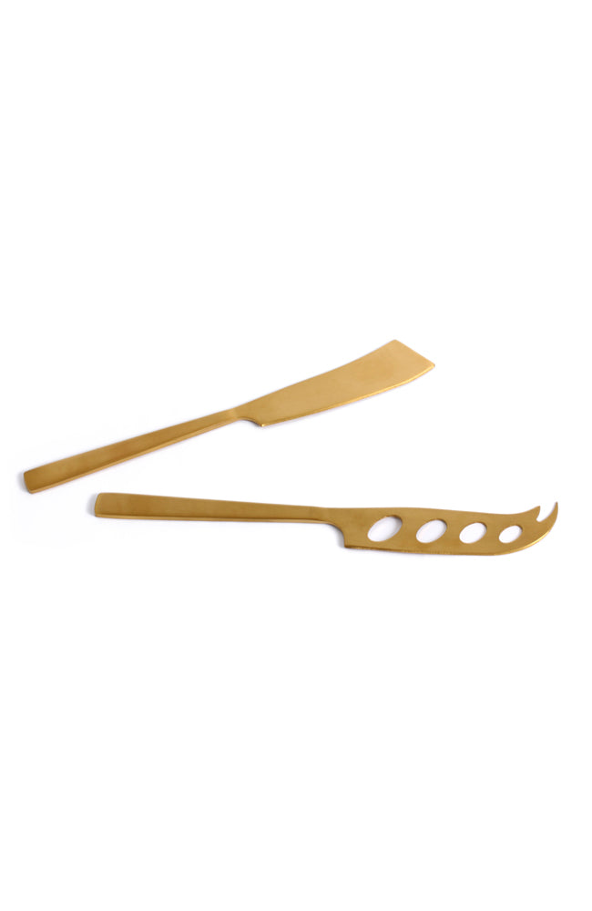 Cheese Set 2 Piece - Gold