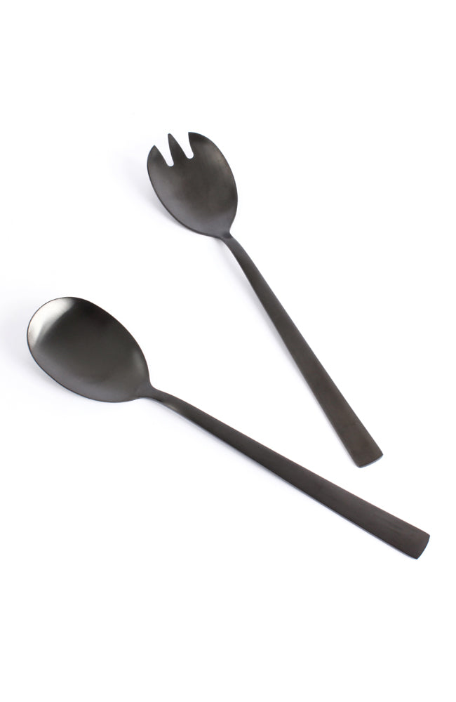 Salad Server Set - Black