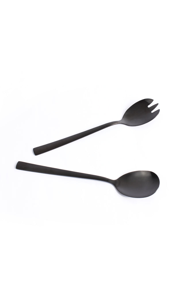 Salad Server Set - Black