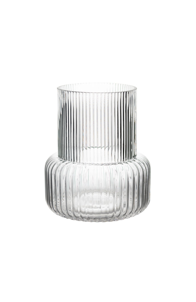 Saville Clear Glass Straight Vase - Small