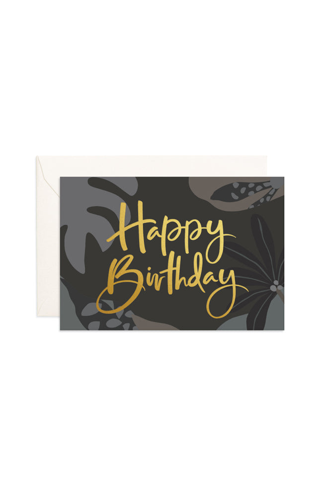 Happy Birthday Night Jungle Mini Card