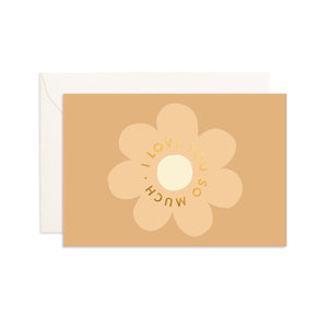 Love You Flower Mini Card