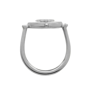 Temple moon ring - Silver