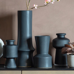 Leclerc Vase - Frosted Black - Small