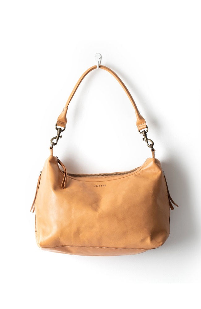 Small Leather Slouchy | Natural