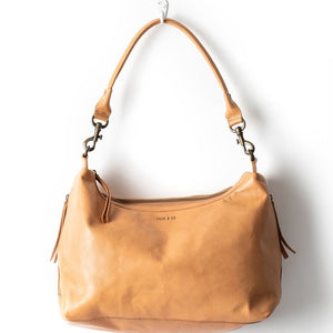 Small Leather Slouchy | Natural