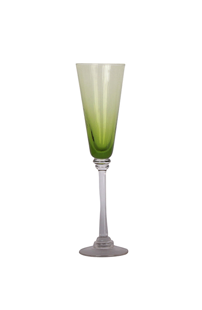 Talbot Champagne Glass - Green