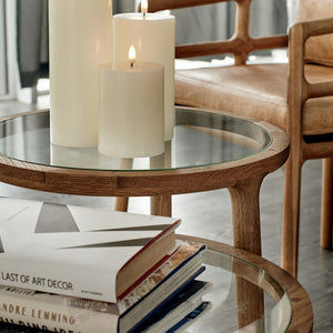 Wax Pillar Candle  - Nordic White - 7.8 x 20.3cm