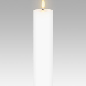 Wax Pillar Candle - Nordic White - 4.8 x 22.2cm
