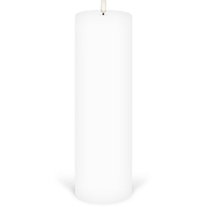 Wax Pillar Candle  - Nordic White - 6.8 x 22.2cm