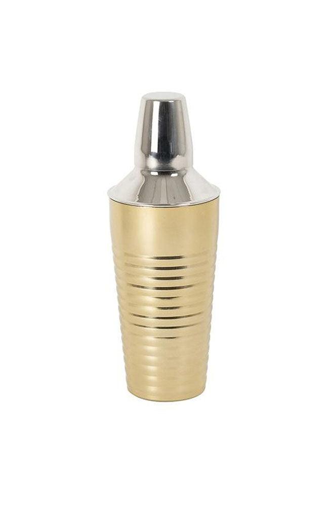 Anton Gold S/S Ribbed Cocktail Shaker