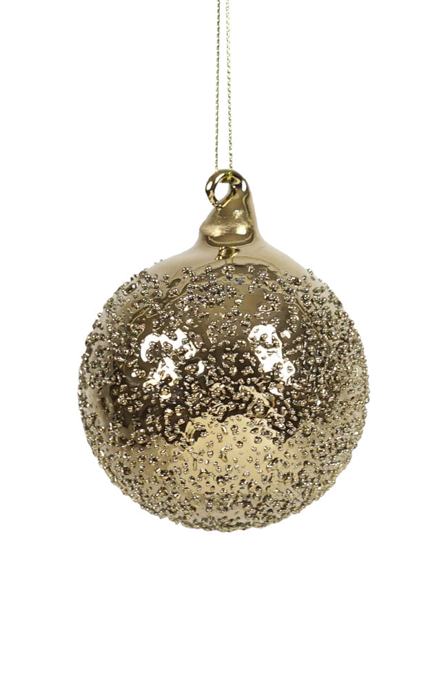 Copper Speckle Bauble Glass