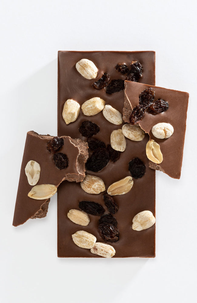 Peanut Raisin Milk Chocolate Bar
