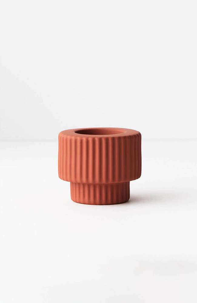 Palina Candle Holder Small - Terracotta