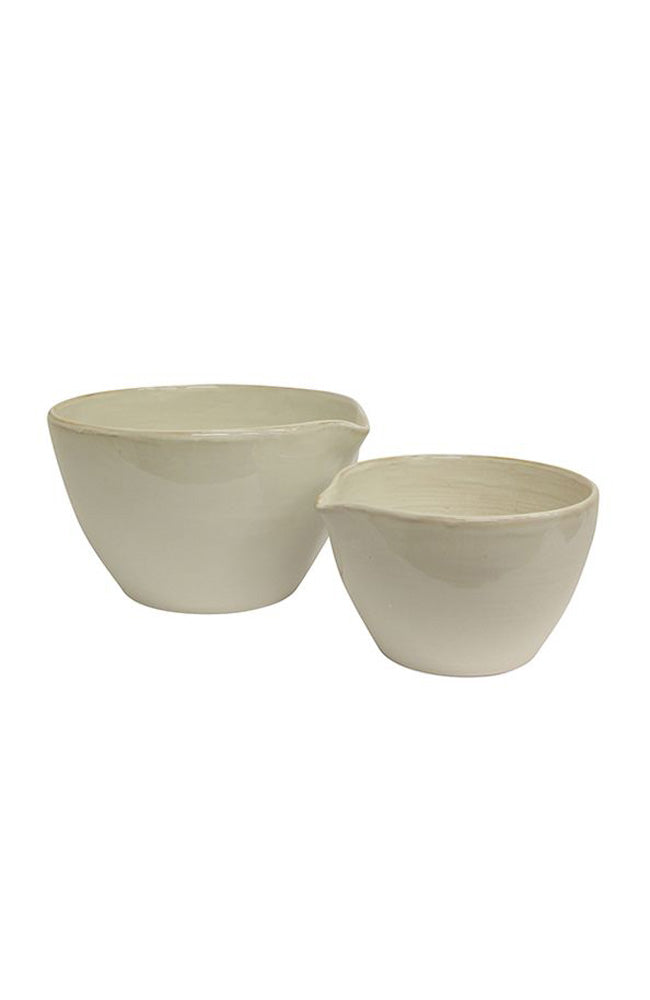 Franco Rustic Mixing Bowl White - Large