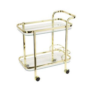 Piaf Gold Clear Bar Cart