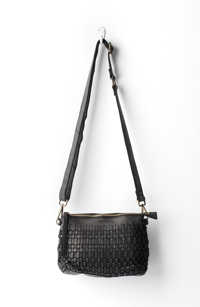 Woven Pouch Bag - Black